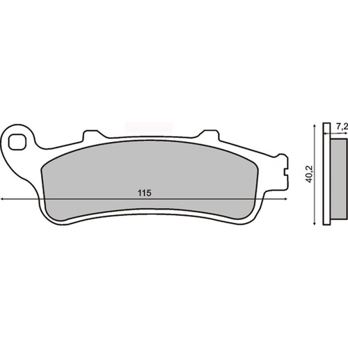 Rms sintered brake pads pair - rms,